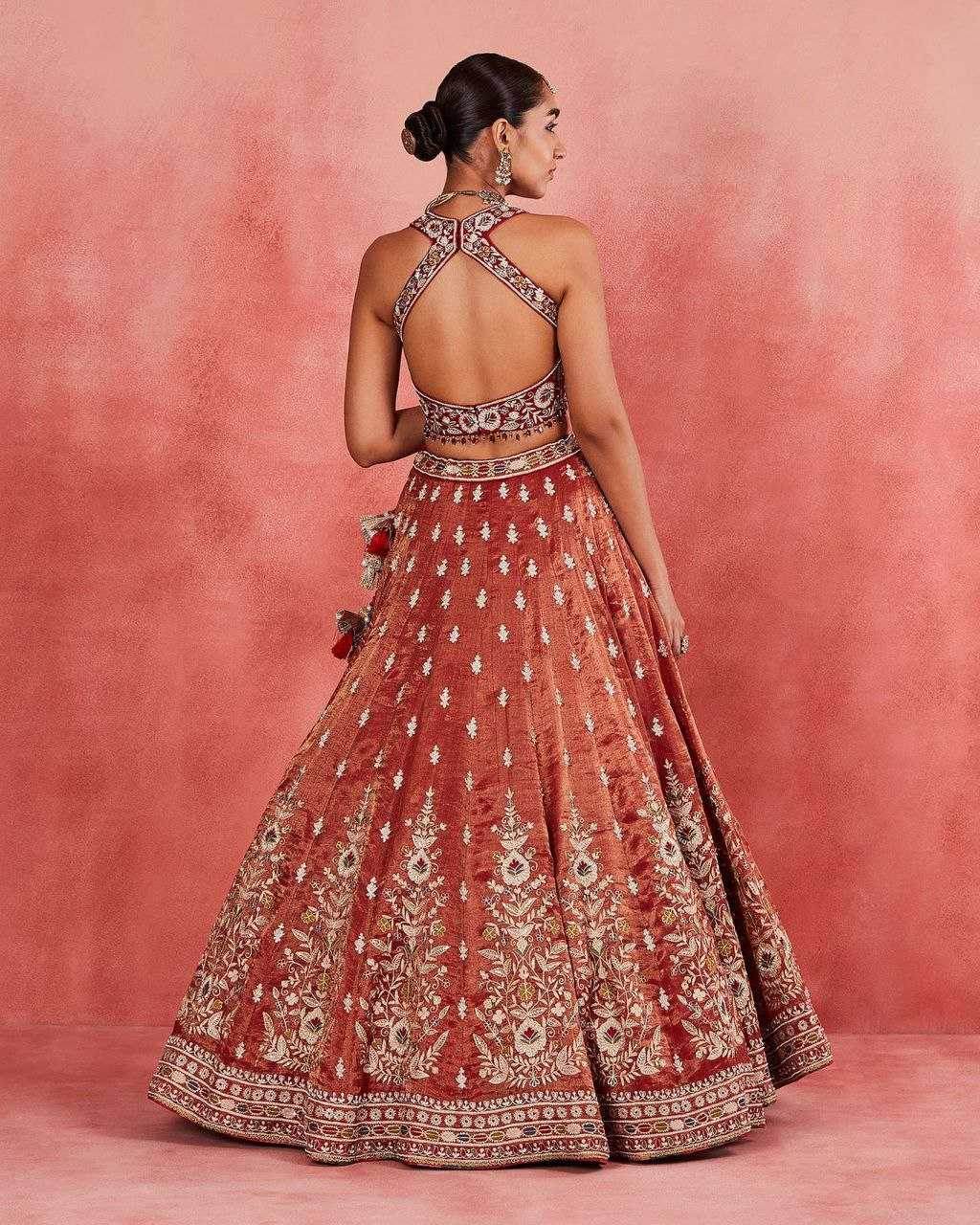 Silk Designer Embroidered Lehenga - MYLUXURY LANE ENTERPRISE